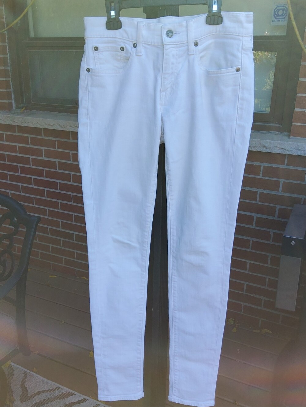 Polo Ralph Lauren Thomkins White Skinny Jeans - Classic Five-Pocket